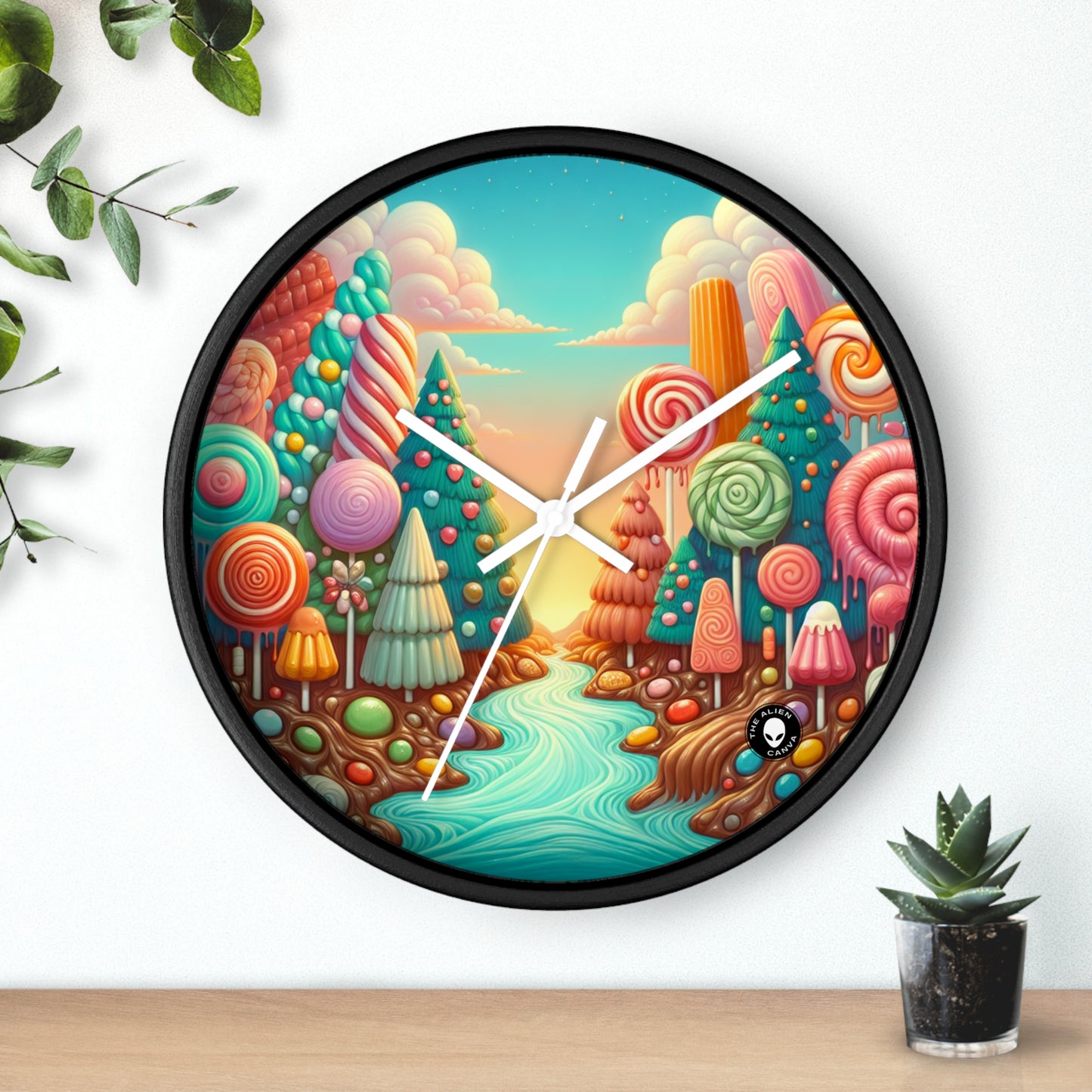 "Sugar Rush Forest" - L'horloge murale extraterrestre