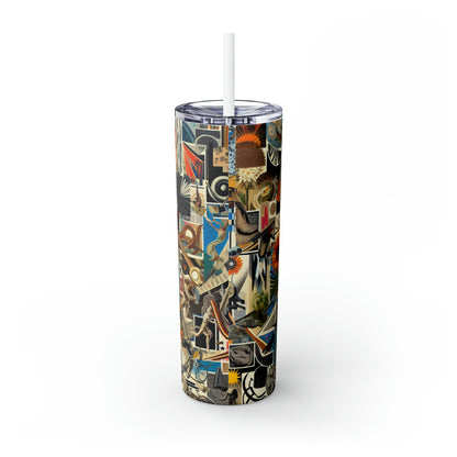 "Mysterious Poetry of the Natural World" - The Alien Maars® Skinny Tumbler with Straw 20oz Dadaism Style