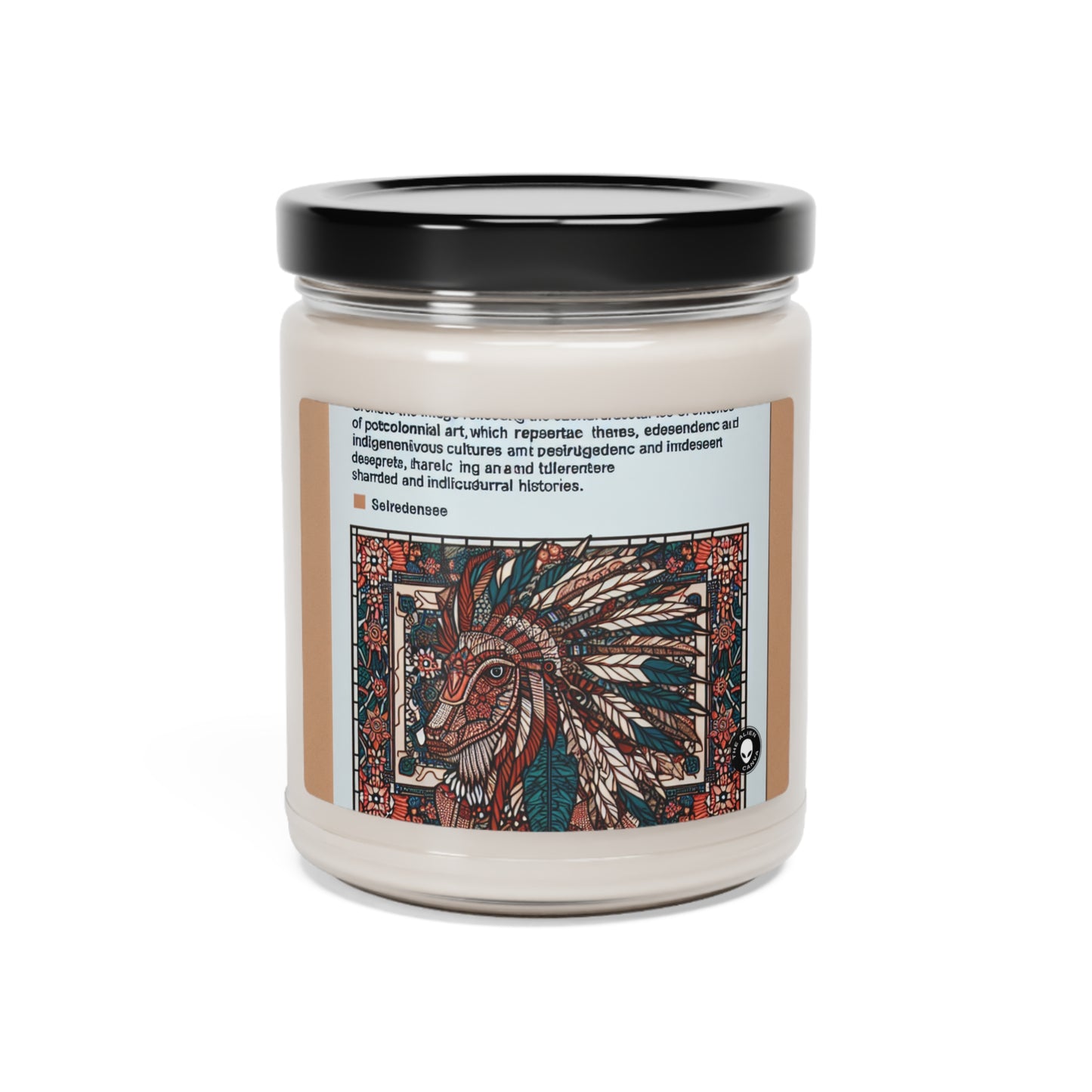 "Resilience Unveiled: A Postcolonial Celebration" - The Alien Scented Soy Candle 9oz Postcolonial Art