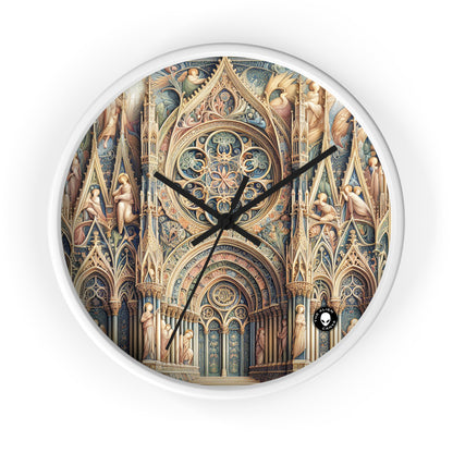 "Armonía de los Ángeles: Serenata Celestial al Anochecer" - The Alien Wall Clock International Gothic