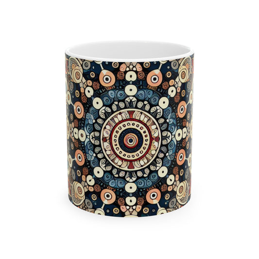 "Nature's Harmony: Floral Mandala Art" - La tasse en céramique Alien 11oz Pattern Art