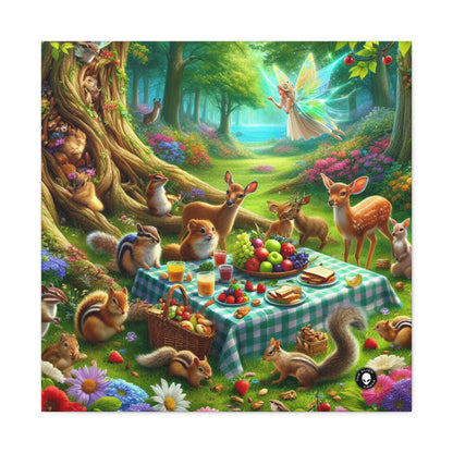 "Enchanted Forest Picnic: A Magical Gathering" - The Alien Canva