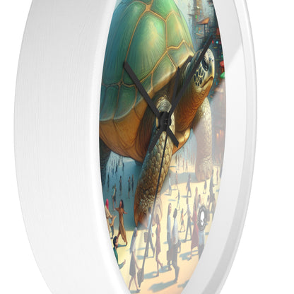 "Marvelous Turtle in the City" - The Alien Wall Clock