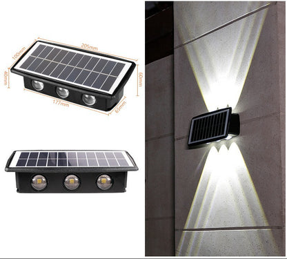 Impermeabilización de luces solares de pared para exteriores