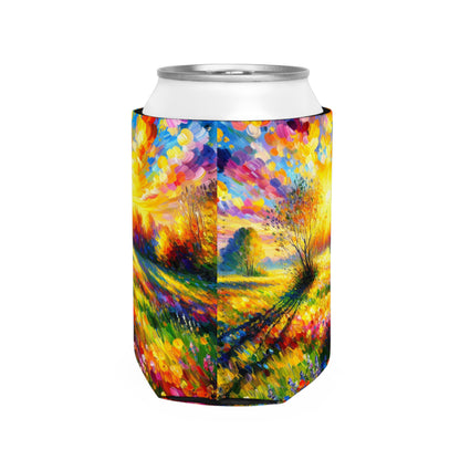 "Vibrant Springtime Sky" - The Alien Can Cooler Sleeve Fauvism Style