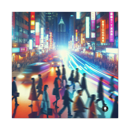 "Neon Night Street" - La Toile Alien