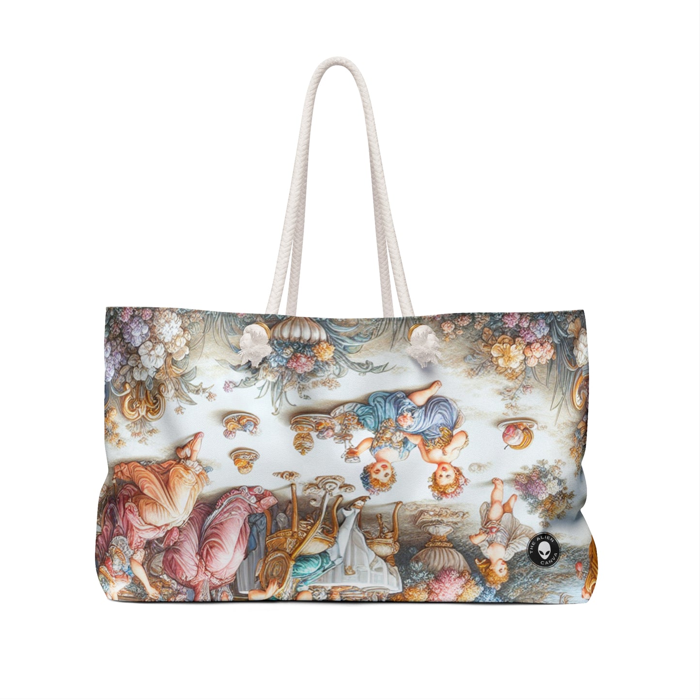 "A Garden of Rococo Delights: A Whimsical Extravaganza" - The Alien Weekender Bag Rococo