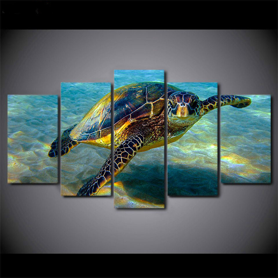 Mural animal tortoise living room landscape painting