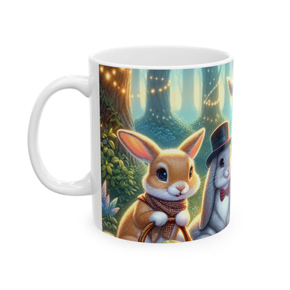 « Chapeau bas dans la forêt enchantée » – Tasse en céramique Alien 11 oz