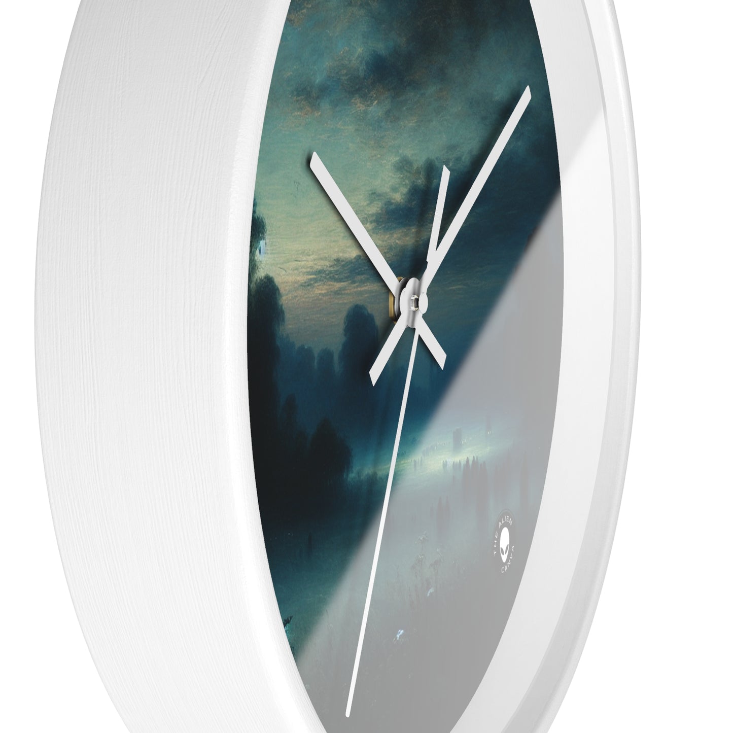 "Misty Twilight: A Tonalism Journey into Silent Serenity" - The Alien Wall Clock Tonalism