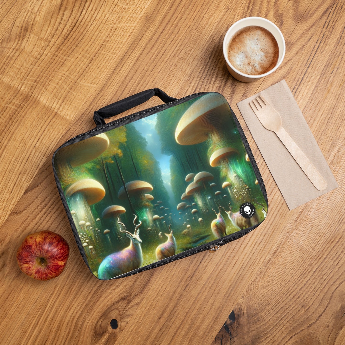 "Mystical Mushroom Grove"- The Alien Lunch Bag