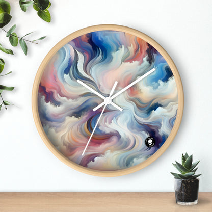 "Harmony in Nature: A Lyrical Abstraction" - The Alien Wall Clock Lyrical Abstraction