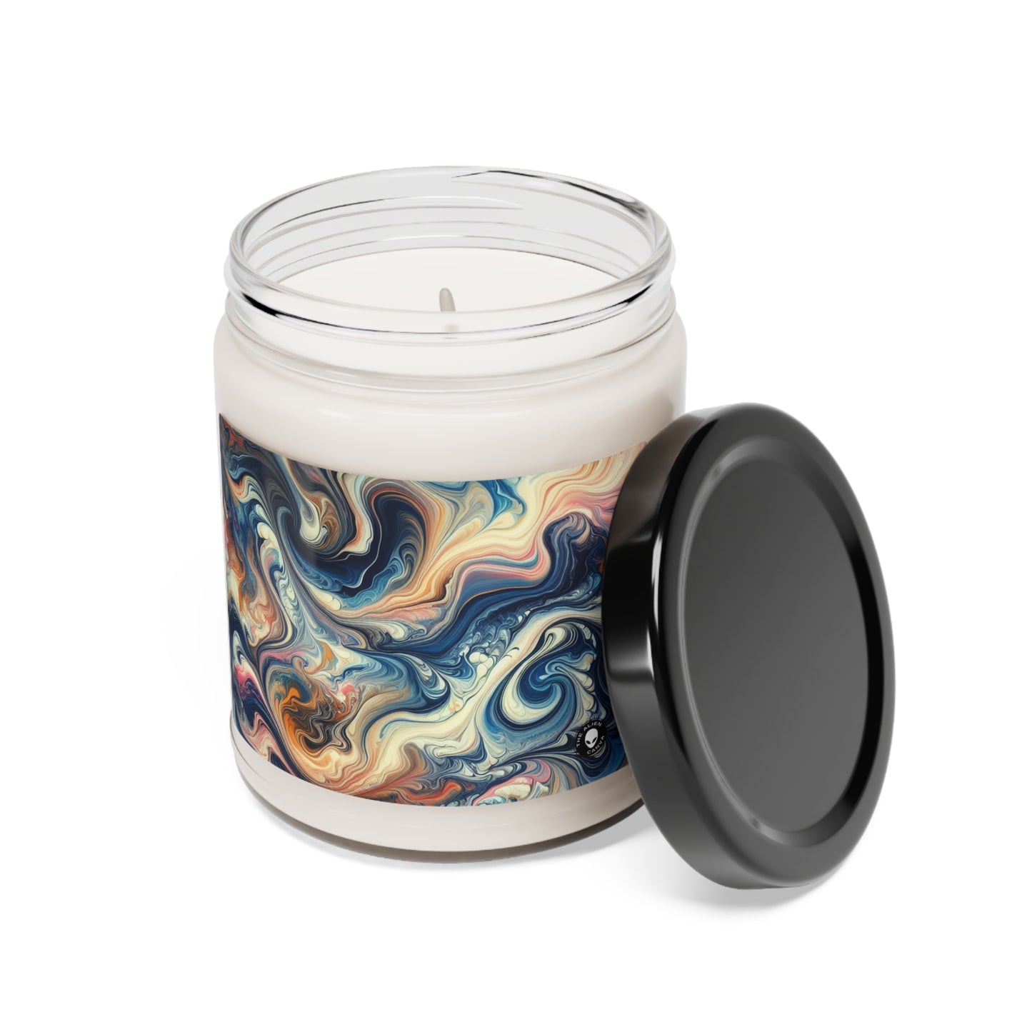 Lush Rainforest: Acrylic Pouring Inspired by Tropical Beauty - The Alien Scented Soy Candle 9oz Acrylic Pouring