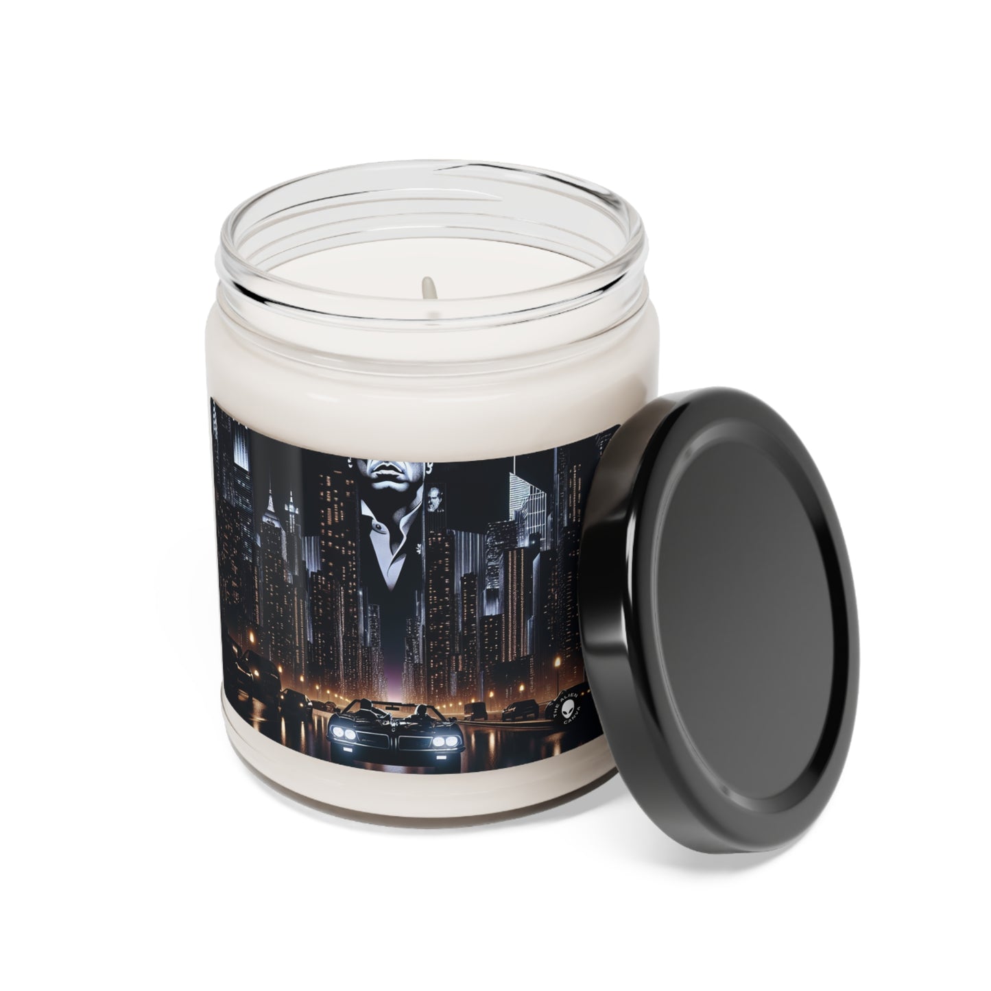 "Le monde est à moi : A City Drive" - ​​La bougie de soja parfumée Alien 9oz