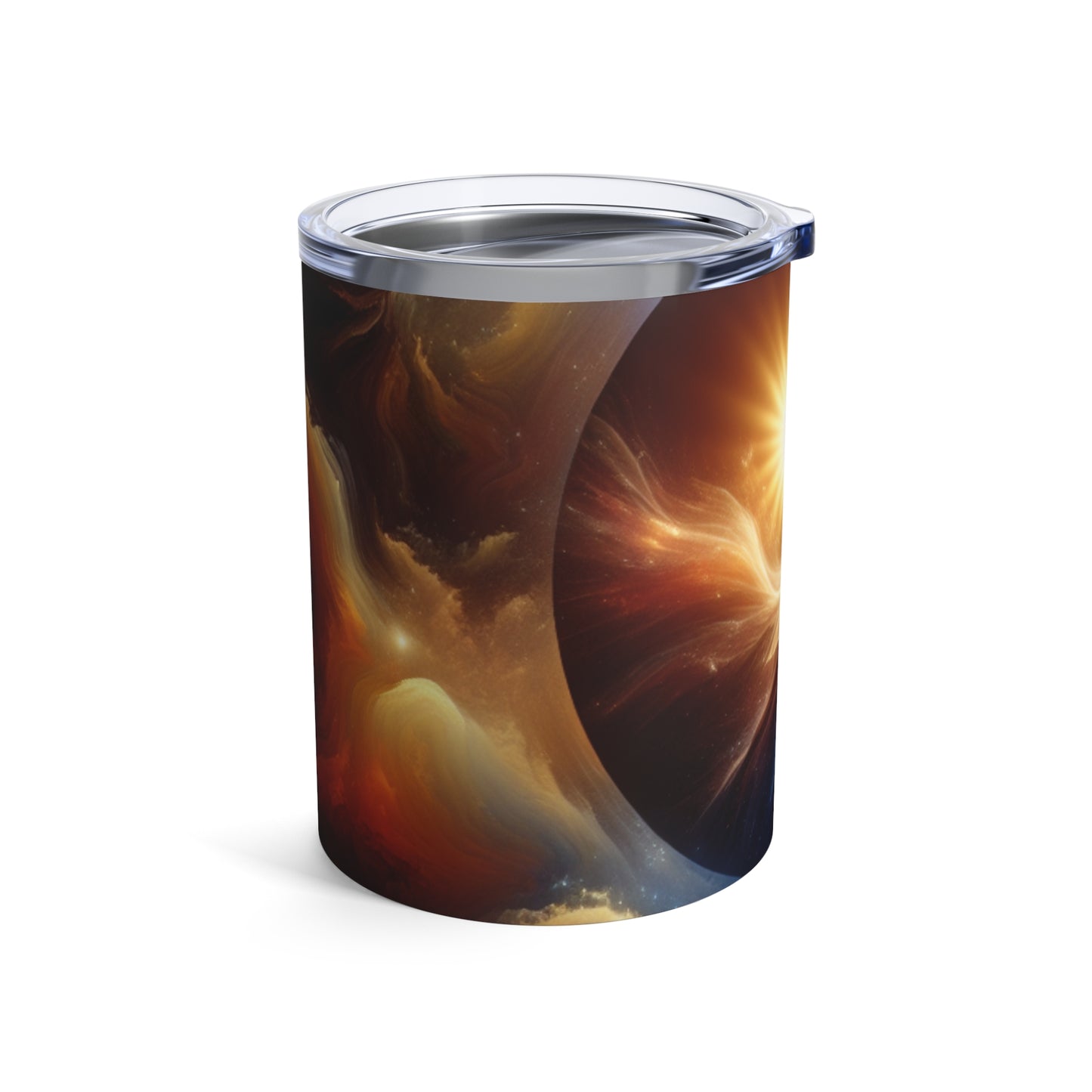 "Abrazo celestial: la fusión del sol y la luna" - Vaso Alien de 10 oz