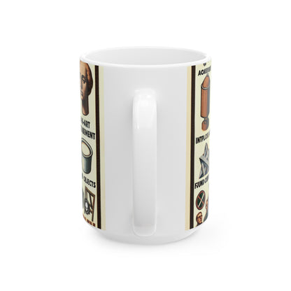 "Chance in Motion: Creating a Fluxus Installation with Found Objects" - The Alien Ceramic Mug 11oz Fluxus