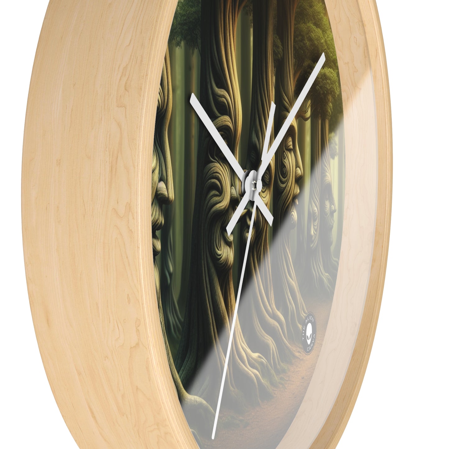 "Whispering Trees: Secrets of the Mystic Forest" - The Alien Wall Clock