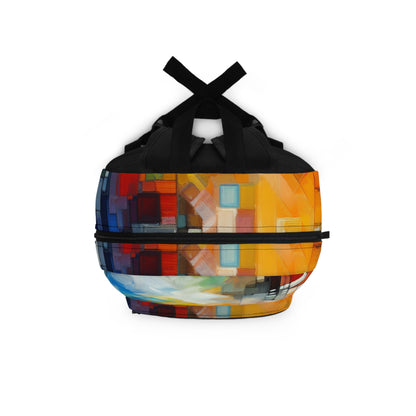 "Optimistic Progress: An Abstract Artwork" - The Alien Backpack