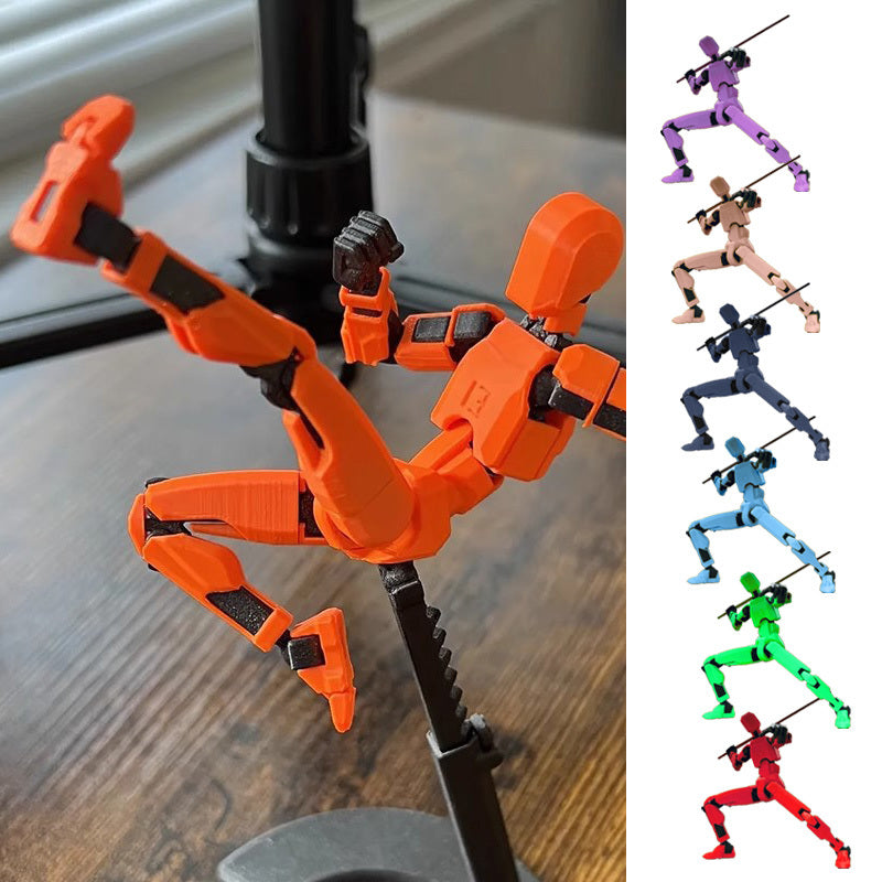 Robot de cambio de forma móvil con múltiples articulaciones 2,0, maniquí impreso en 3D, modelo de acción simulada, muñeca de juguete, regalo para niños