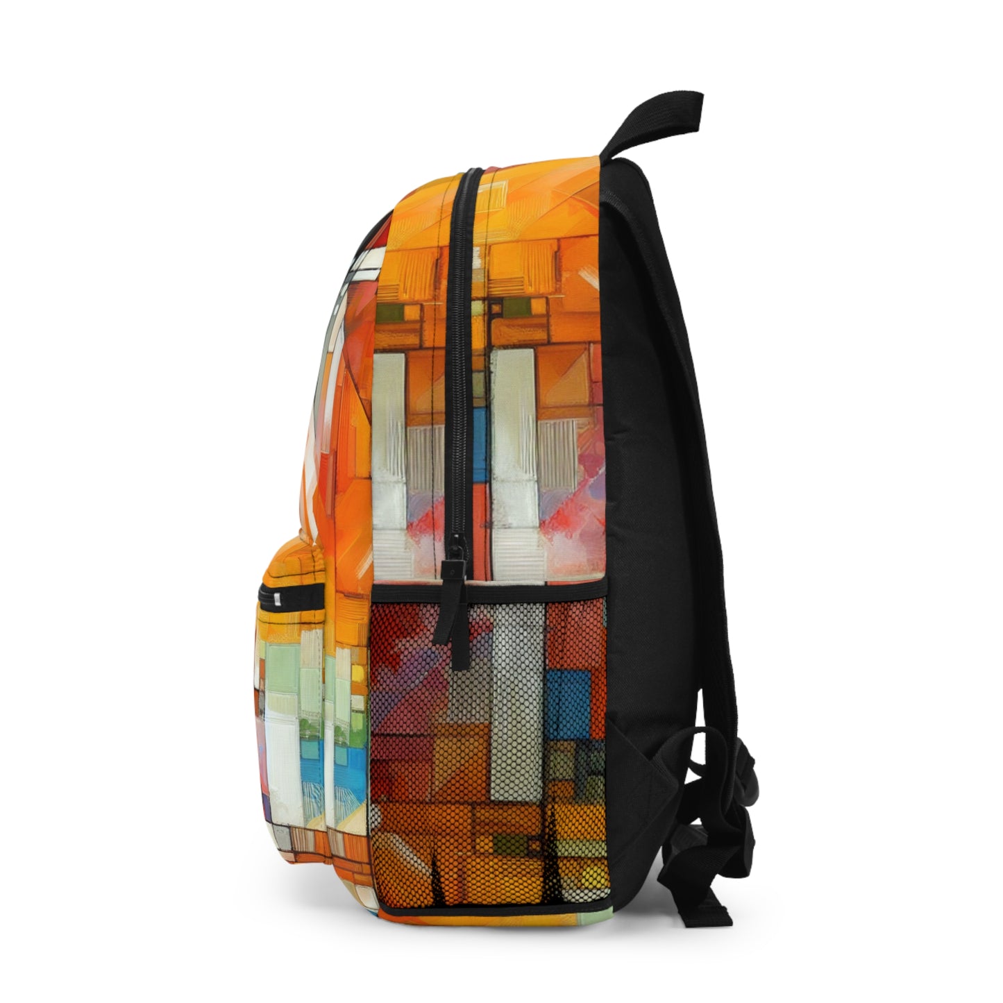 "Optimistic Progress: An Abstract Artwork" - The Alien Backpack