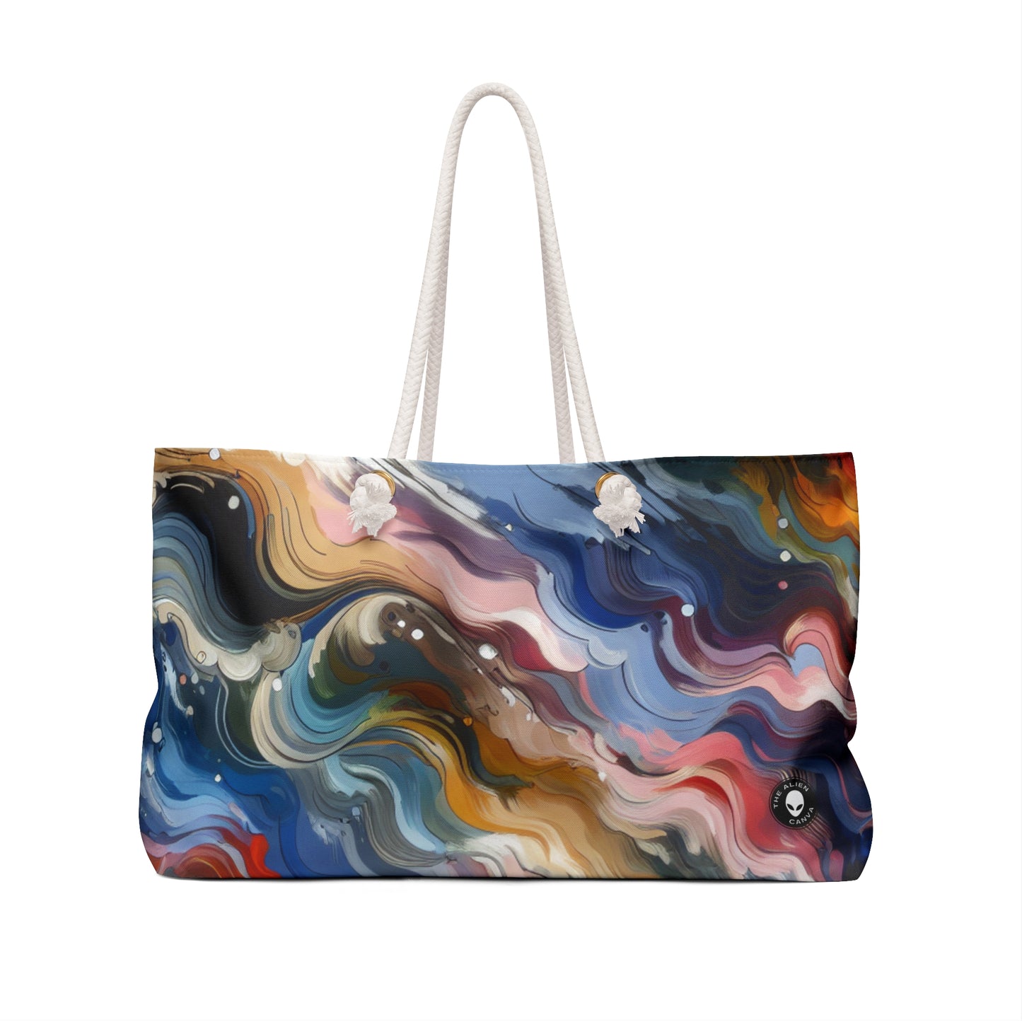 "Sunrise Serenity: una pintura abstracta inspirada en la renovación" - The Alien Weekender Bag Lyrical Abstraction