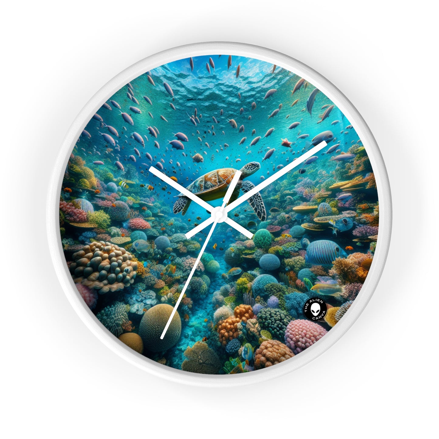 "Beneath the Surface: An Underwater Wonderland" - The Alien Wall Clock