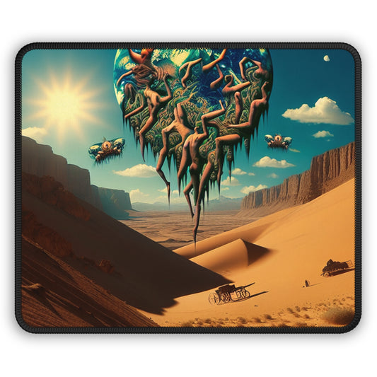 "Soulèvement dans l'Outback" - Le tapis de souris Alien Gaming style surréaliste