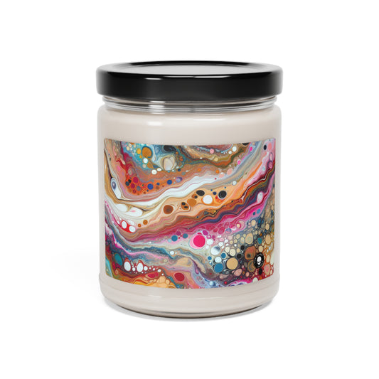 "Colores cósmicos: creación de un fascinante vertido acrílico inspirado en nebulosas celestiales" - The Alien Scented Soy Candle 9oz Acrylic Pouring