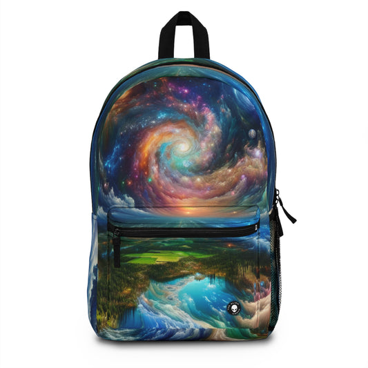 "Galactic Patchwork: A Surreal Landscape" - The Alien Backpack