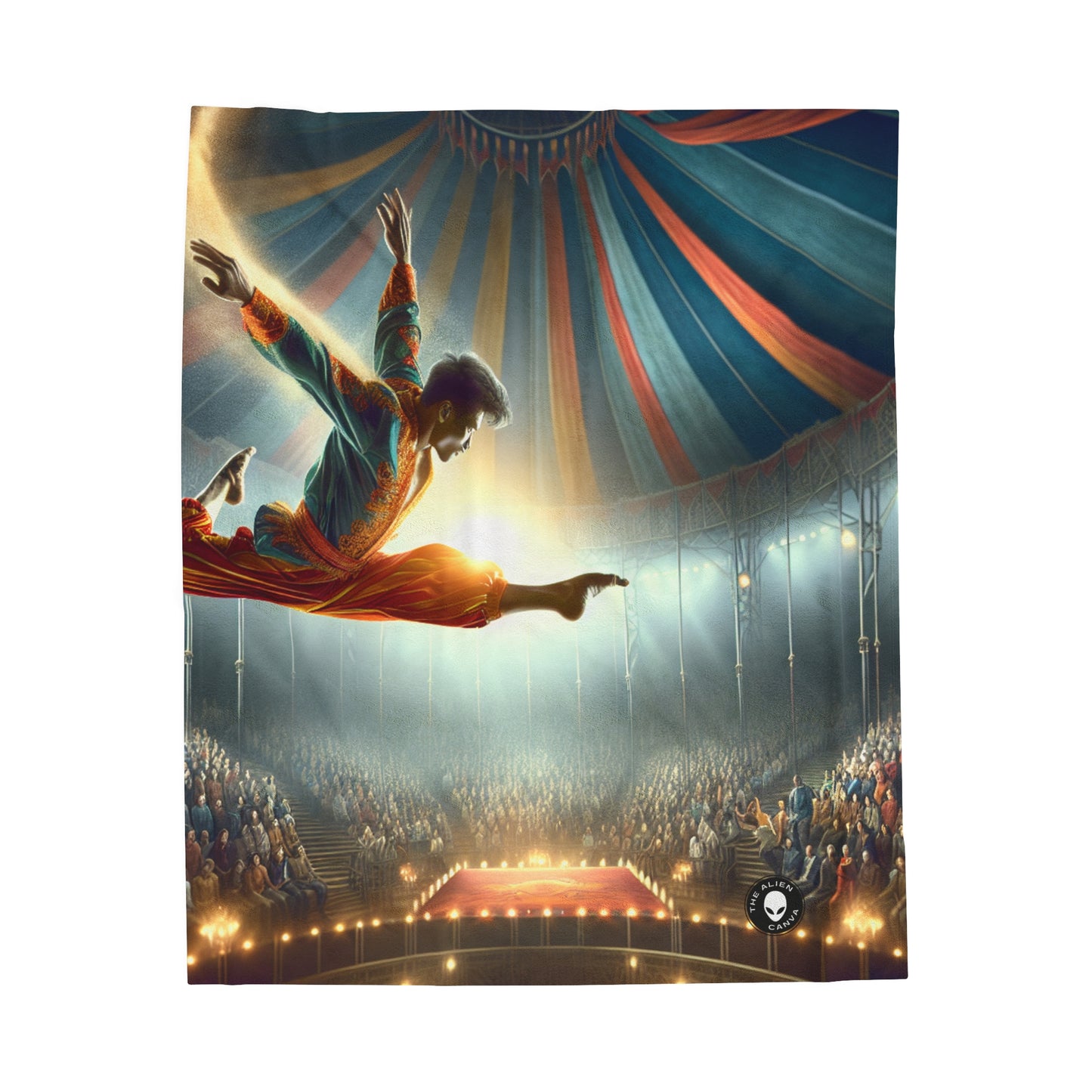 "The Aerial Acrobat" - The Alien Velveteen Plush Blanket Photorealism