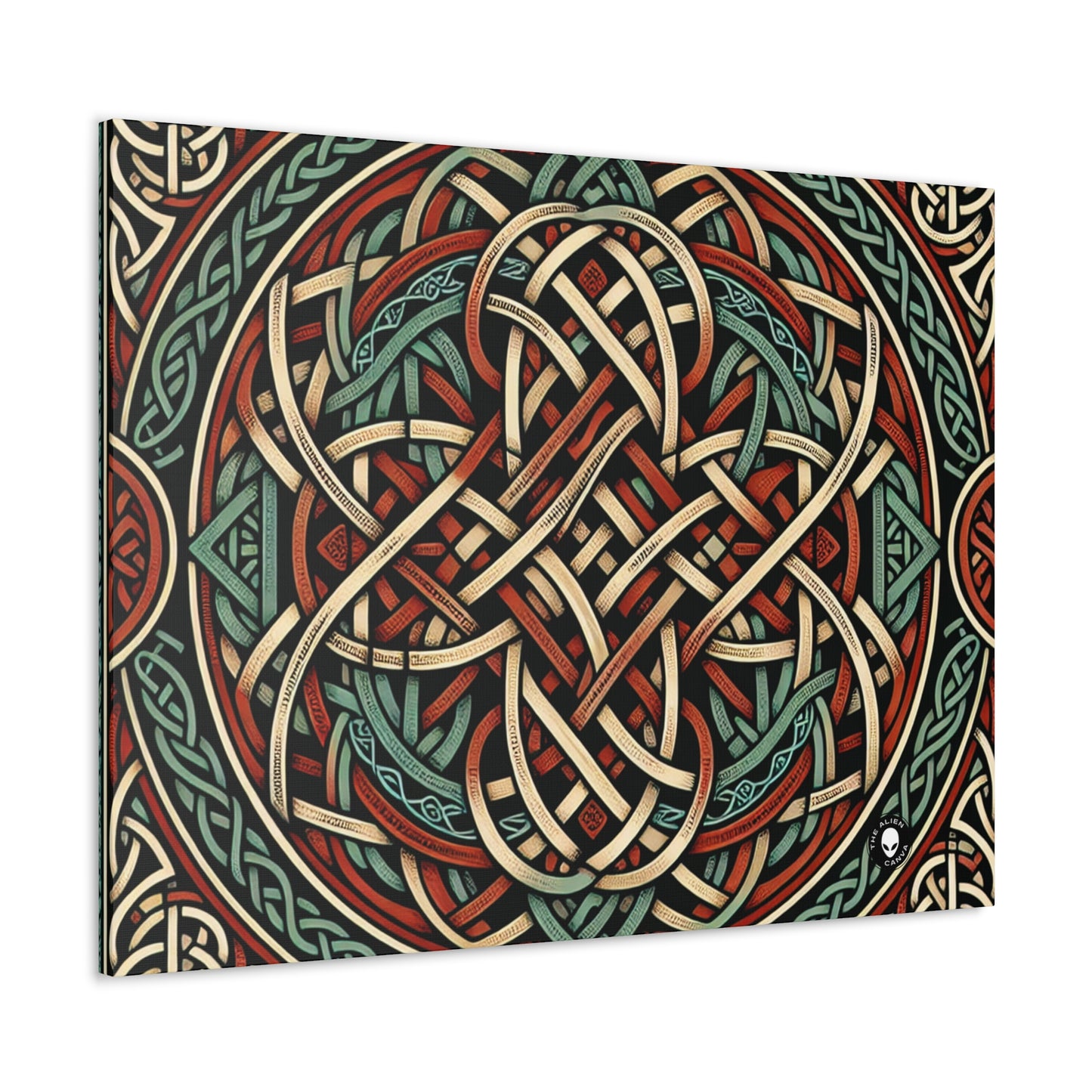 "Majestic Celtic Vision : une œuvre d'art fascinante inspirée des falaises de Moher" - The Alien Canva Celtic Art