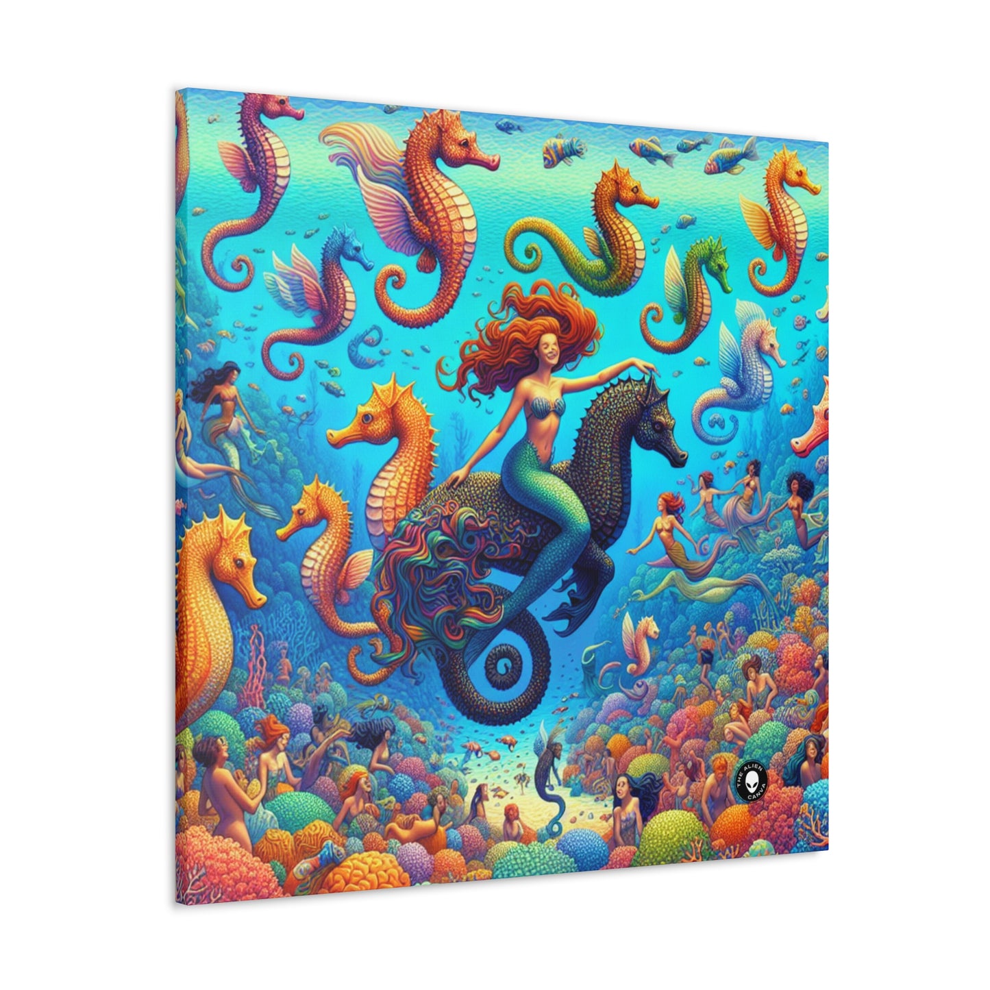 "Seahorse Serenade: Un mágico viaje submarino" - The Alien Canva