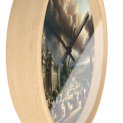 "Royal Banquet in a Baroque Palace" - The Alien Wall Clock Baroque