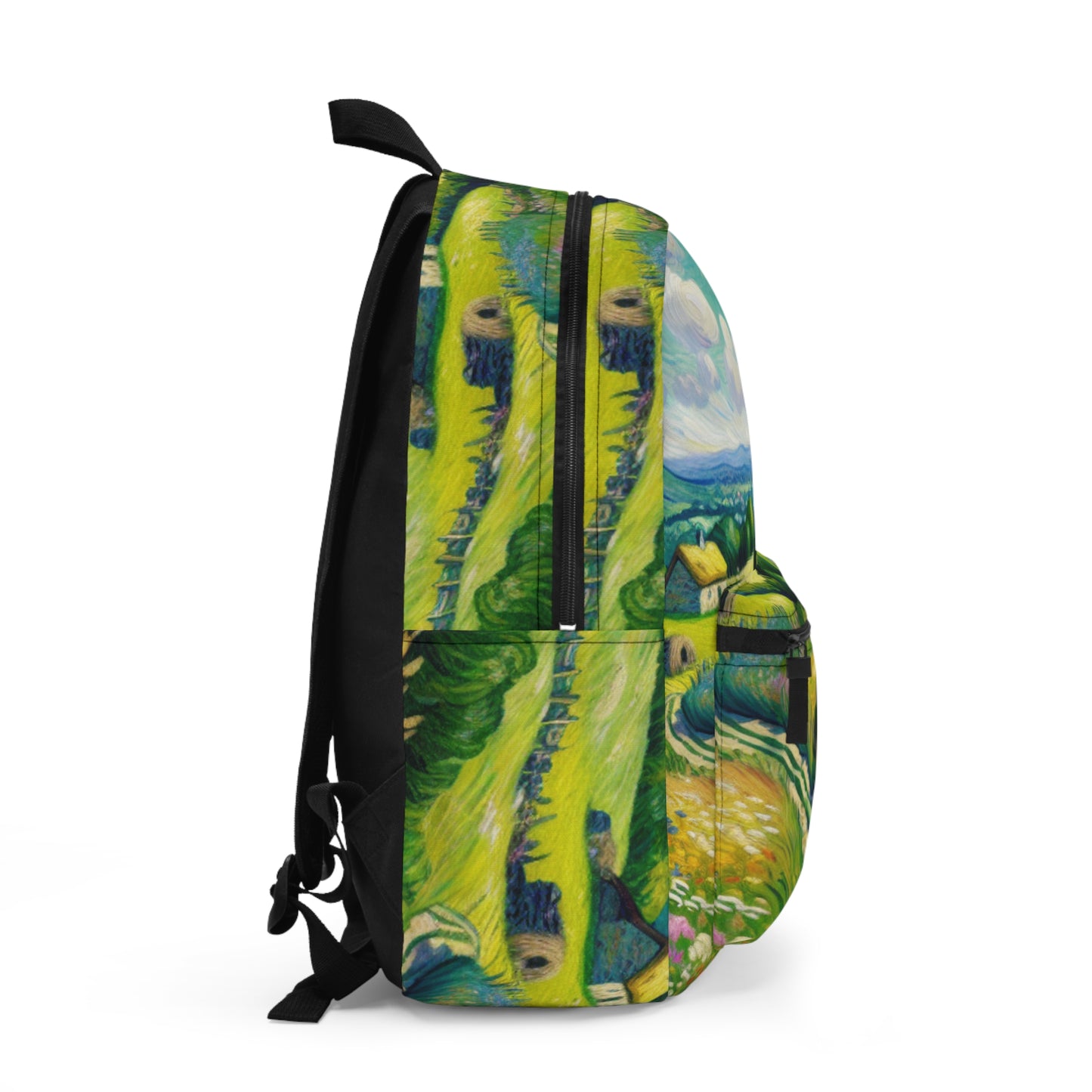 "Mystical Morning: A Post-Impressionist Journey into a Vibrant Dawn" - The Alien Backpack Post-Impressionism