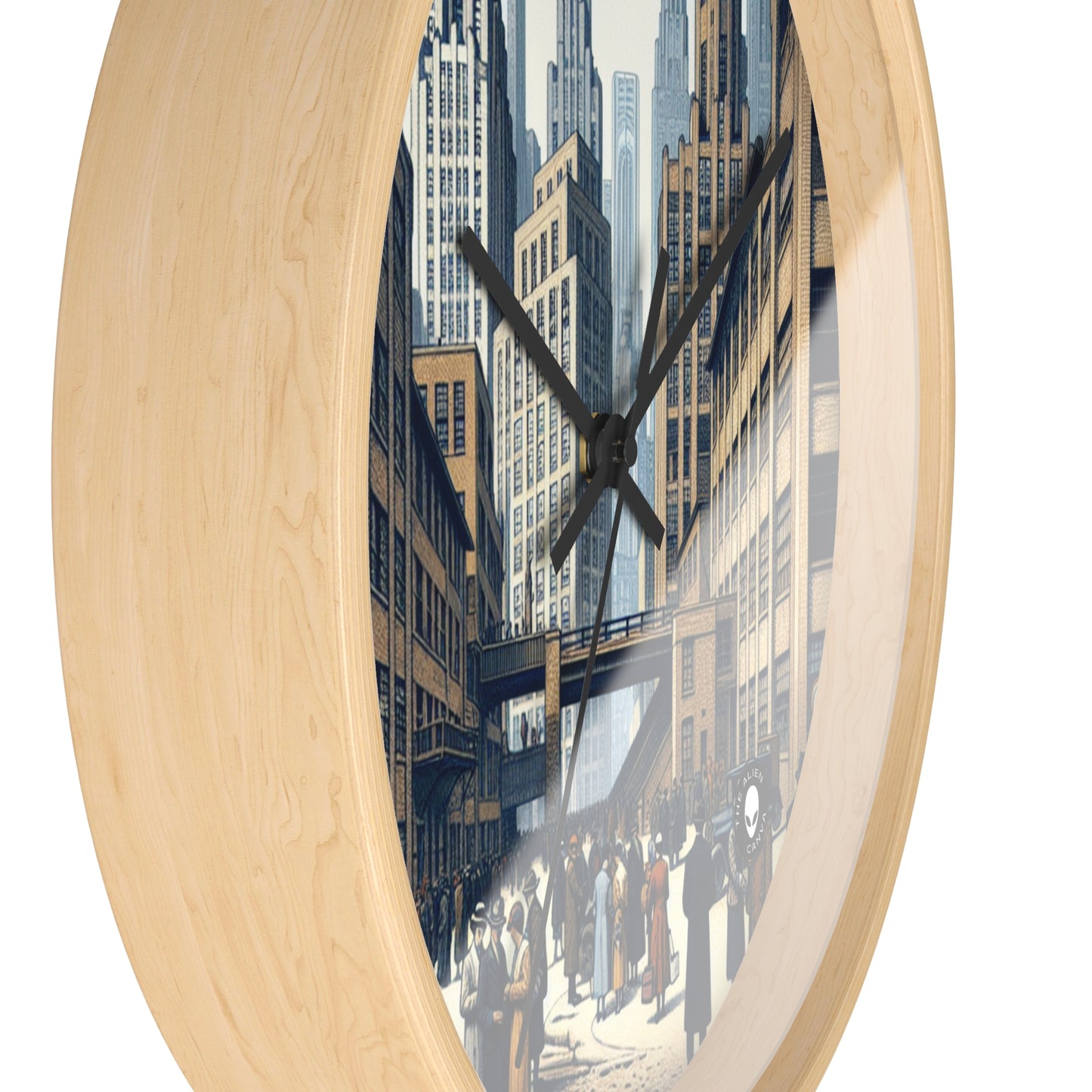 "Urban Geometry: A Modern Cityscape in New Objectivity" - The Alien Wall Clock New Objectivity