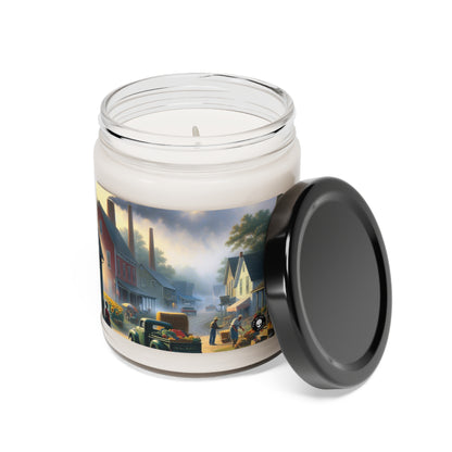 "Harvest Tranquility: A Midwest Farm Scene" - The Alien Scented Soy Candle 9oz Regionalism