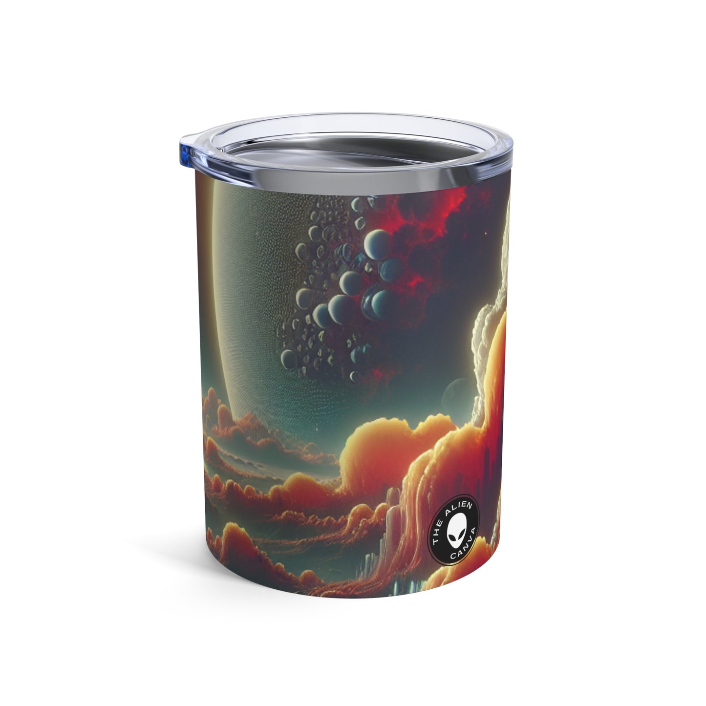 "El amanecer de los tres soles: una odisea espacial de ciencia ficción" - The Alien Tumbler 10oz Video Game Art