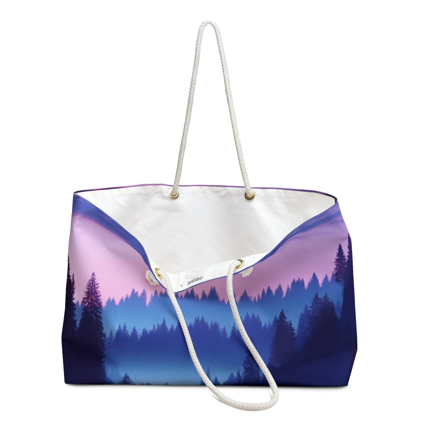 "Tranquilidad Crepuscular: Reflejos del río en el bosque" - The Alien Weekender Bag