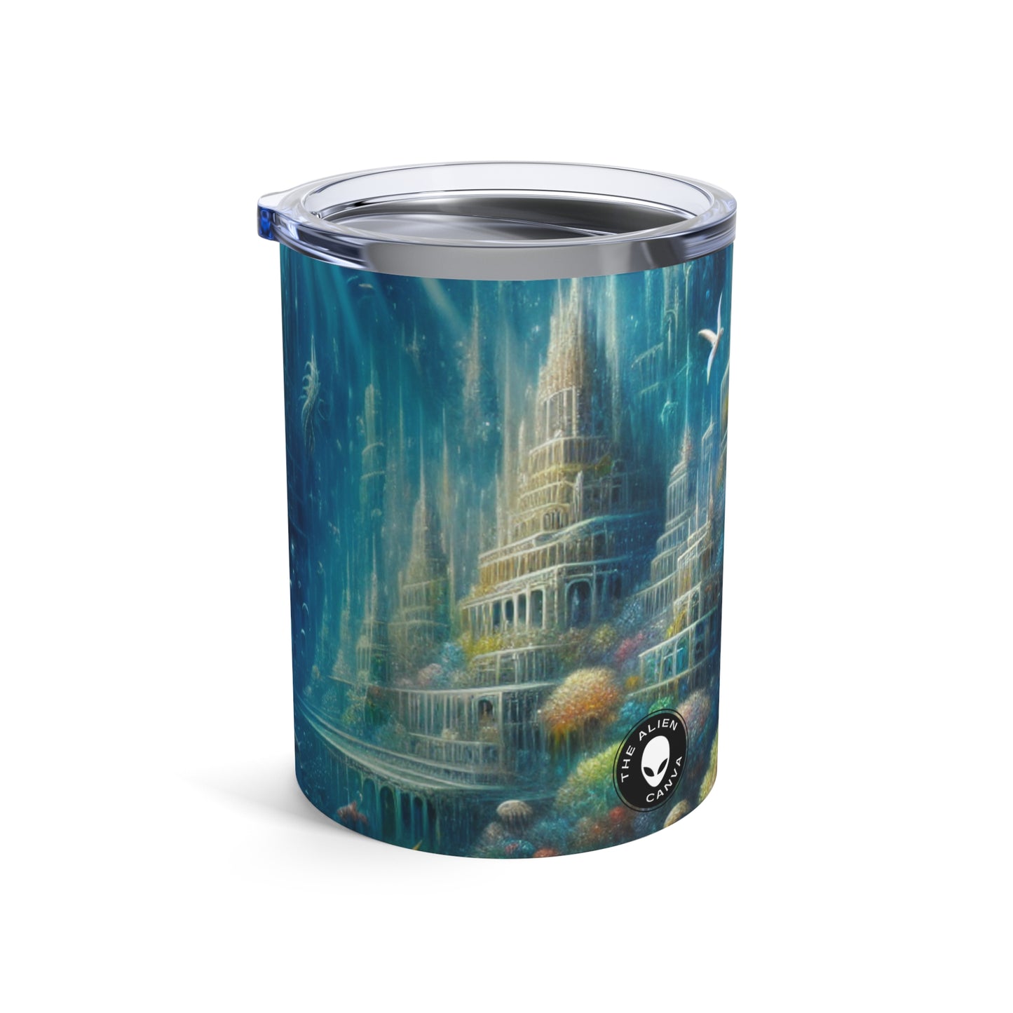 "La ville sous-marine enchantée" - Le verre Alien 10oz