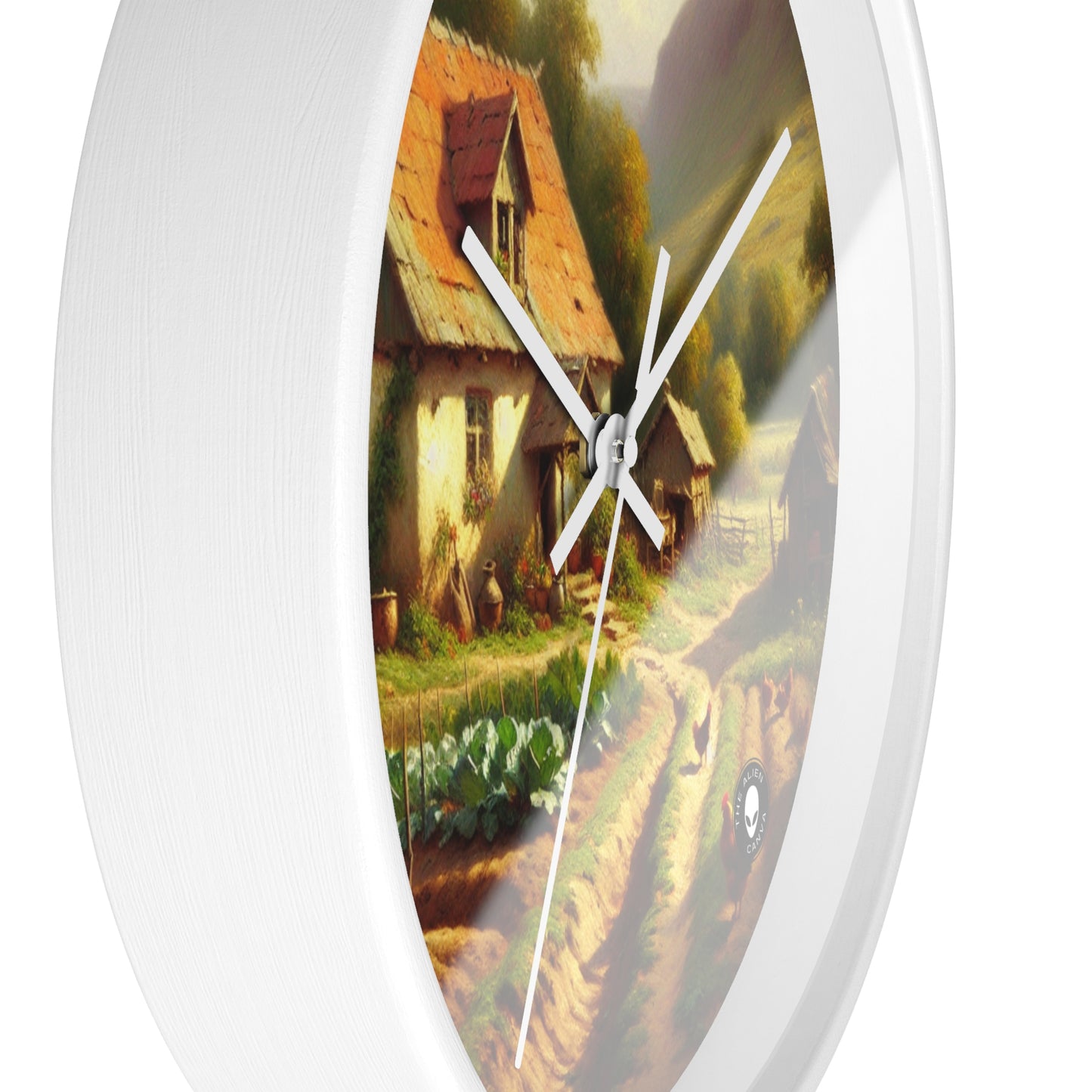 "Bustling Market: A Colorful Post-Impressionist Scene" - The Alien Wall Clock Post-Impressionism