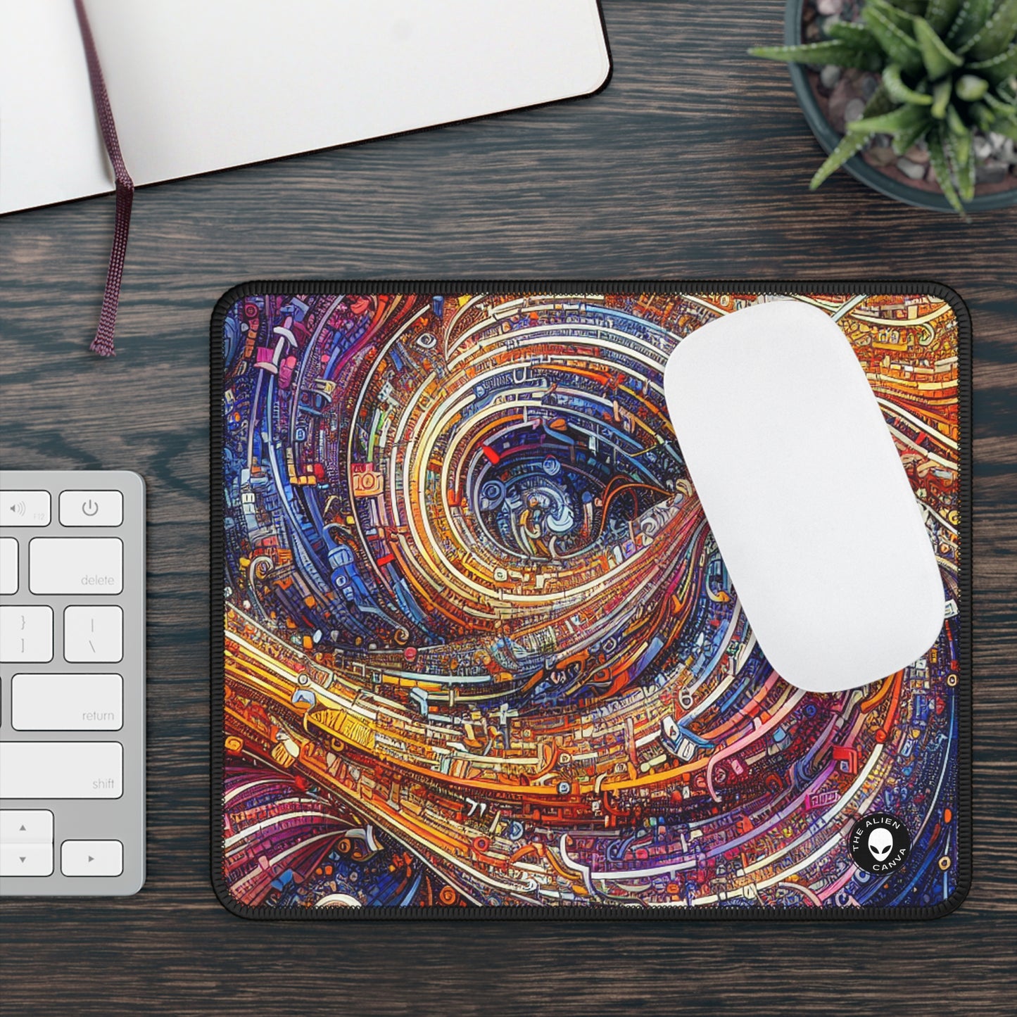 'Cyber ​​Journeys' - The Alien Gaming Mouse Pad Arte digital