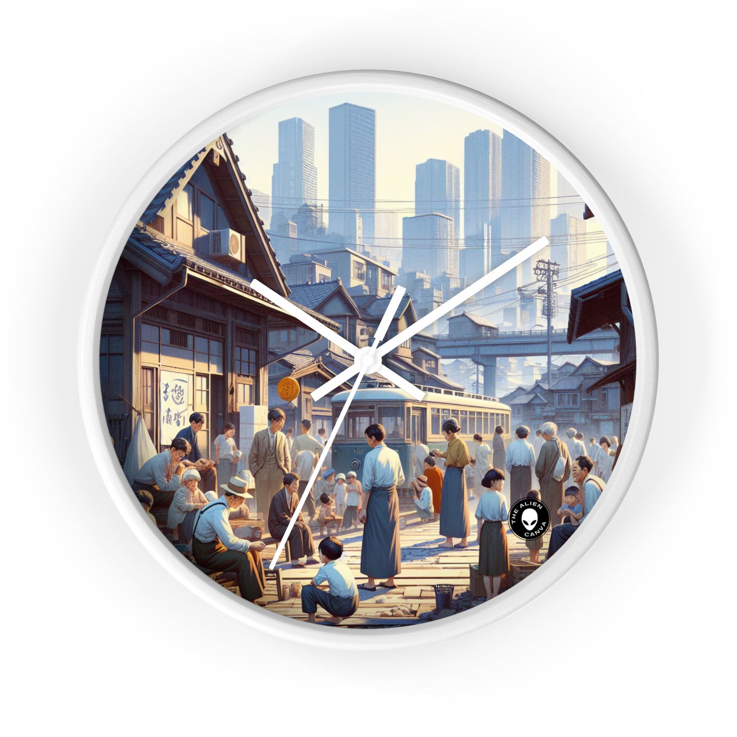 "Unity in Diversity: Community Garden" - The Alien Wall Clock Social Realism