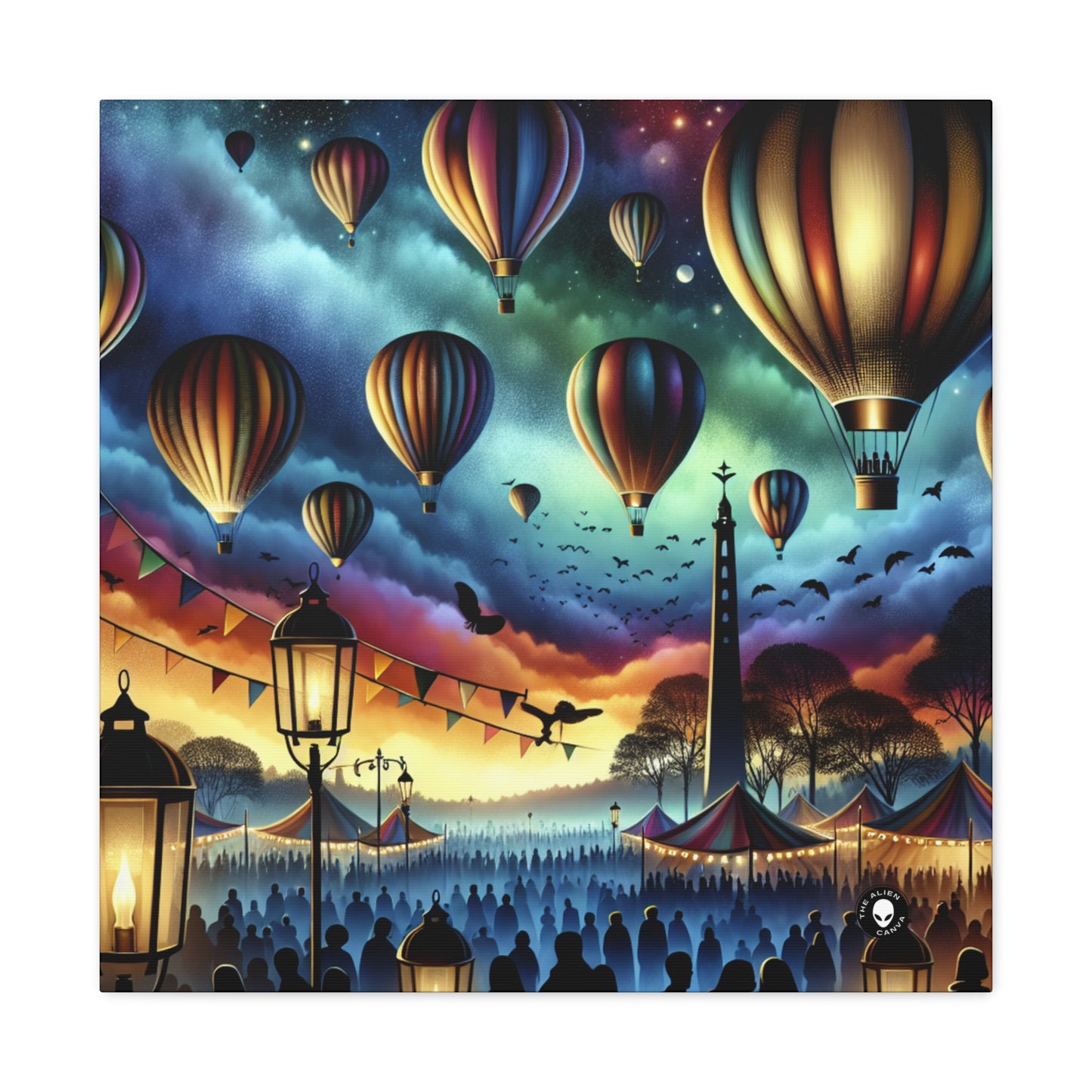 « Ballons majestueux au crépuscule » – The Alien Canva