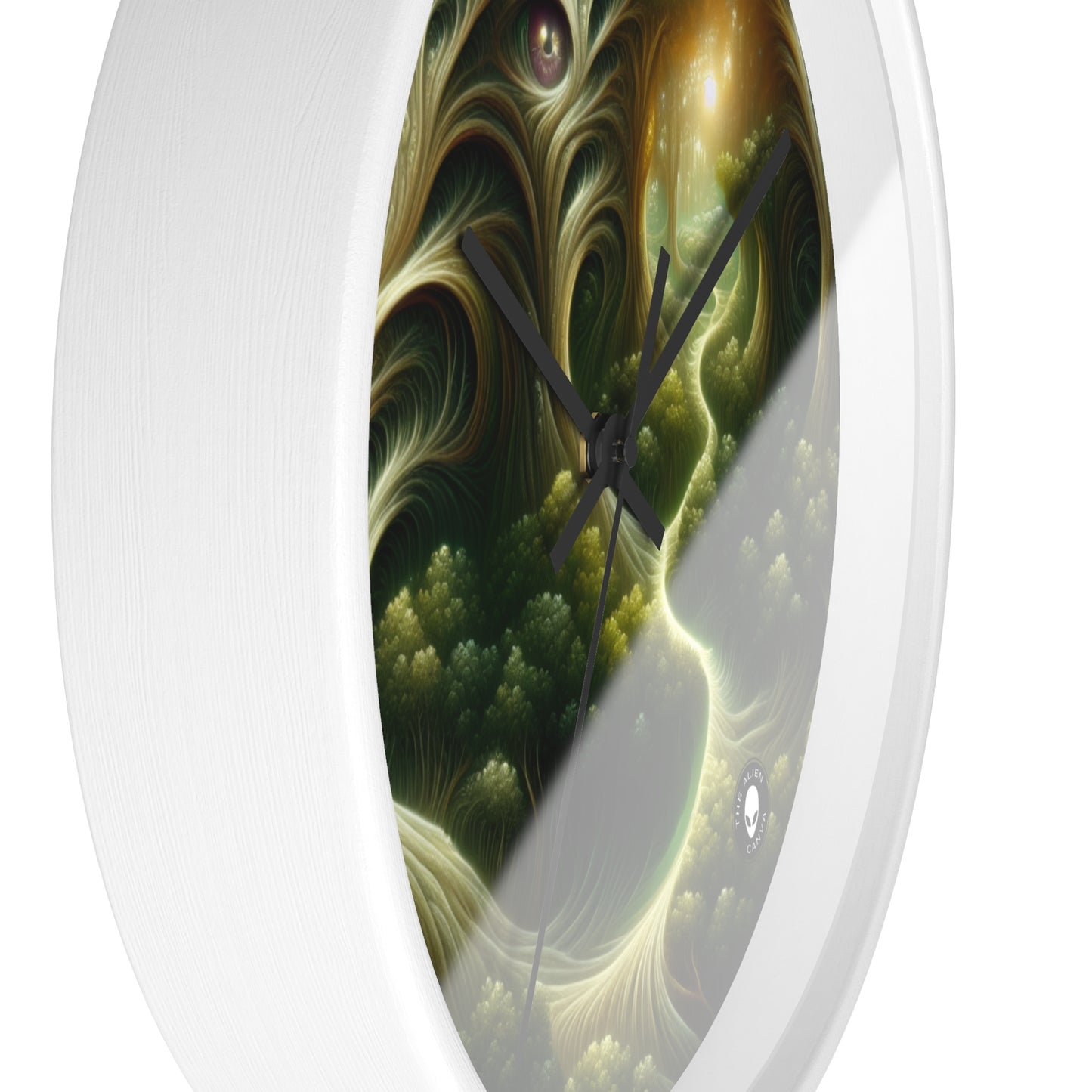 "Watchful Woods: The Path to Enchantment" - The Alien Wall Clock