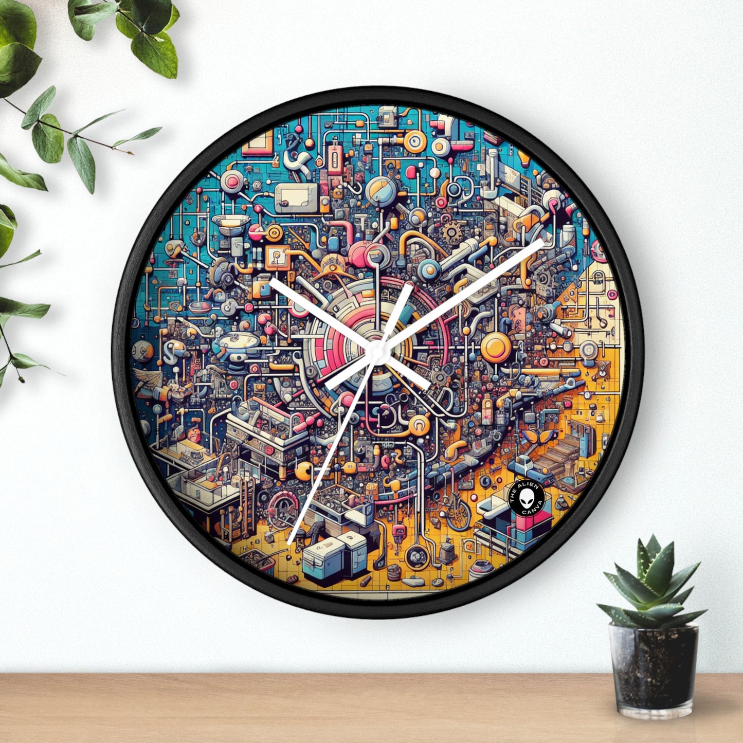 "Connection Points: Exploring Human Interactions in Public Spaces" - The Alien Wall Clock Relational Art