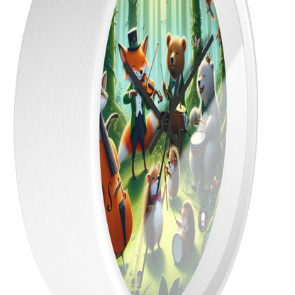 "Melodious Menagerie: Musical Animals in the Enchanted Forest" - The Alien Wall Clock