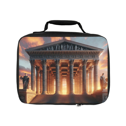 "Warm Glow of the Grecian Temple" - The Alien Lunch Bag Neoclassicism Style