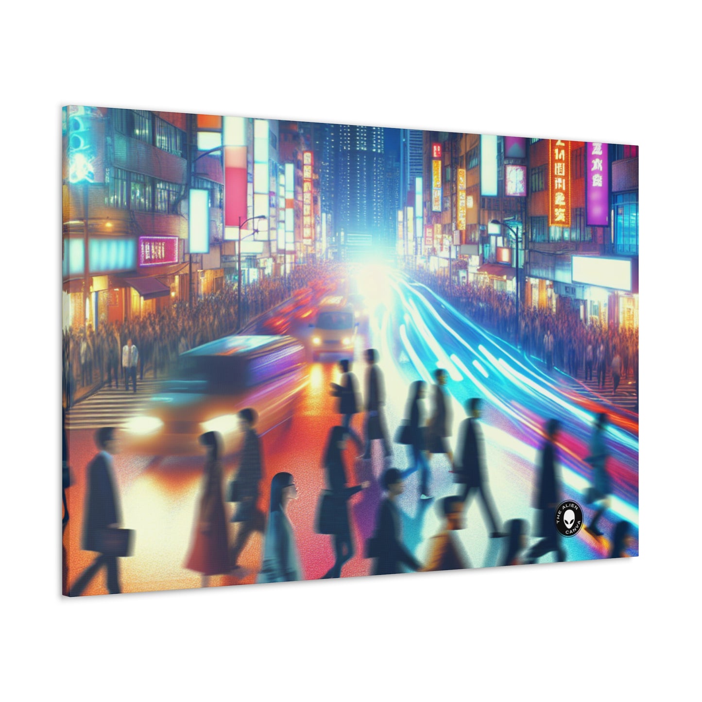 "Neon Night Street" - La Toile Alien