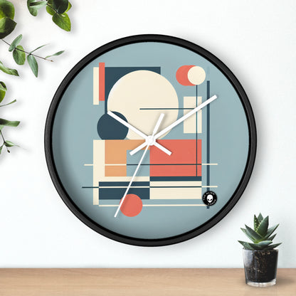 "Minimalistic Serenity: Tranquil Sunset Reflections" - The Alien Wall Clock Minimalism