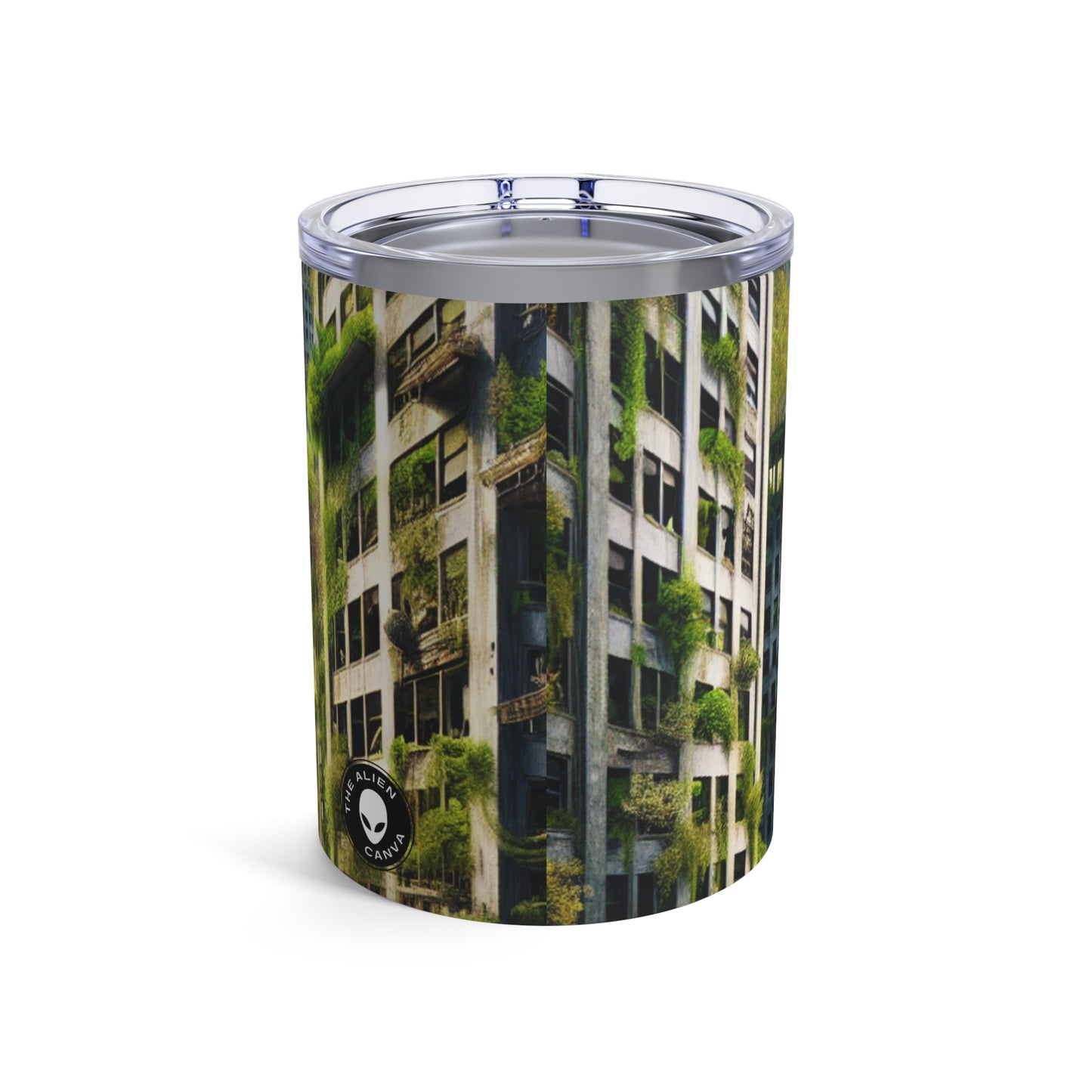 "Nature's Reclamation: A Futuristic Urban Jungle" - The Alien Tumbler 10oz